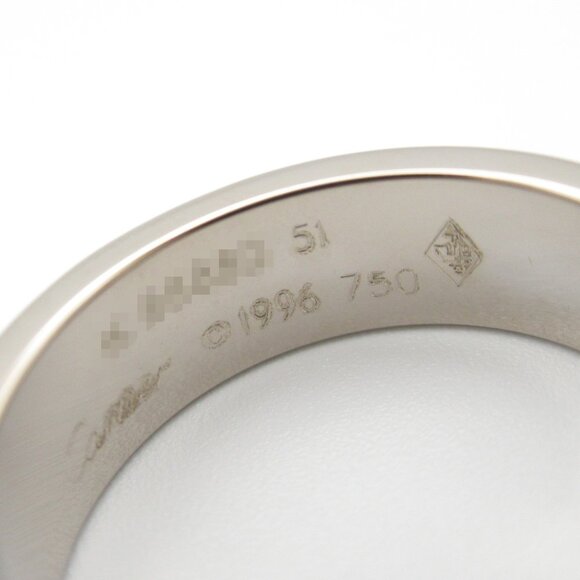 CARTIER 18k Silver Love Ring - Picture 4 of 7